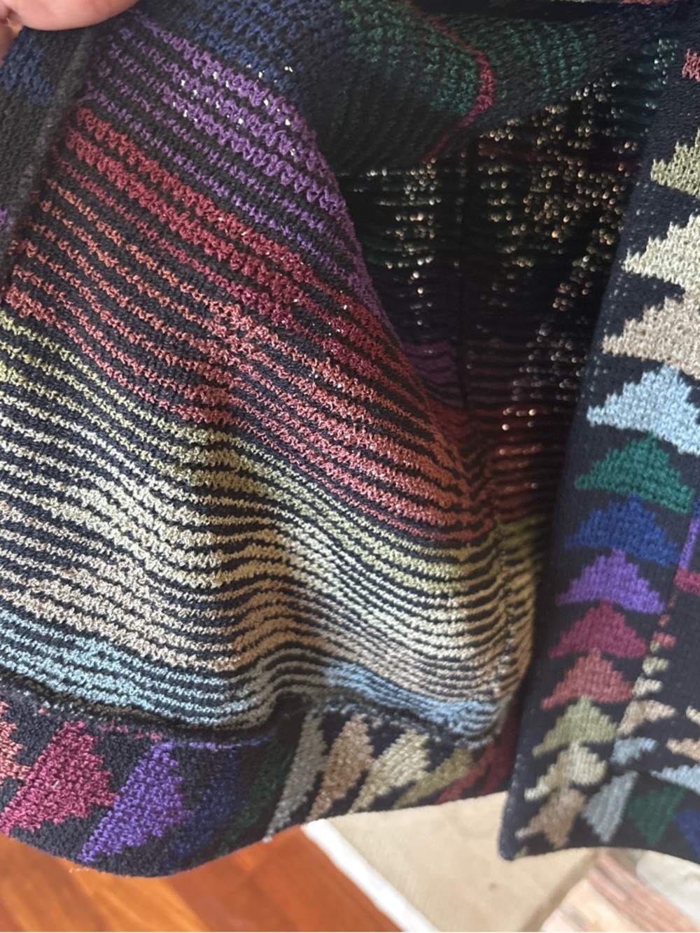 Vintage French rags duster cardigan - Picture 4 of 5